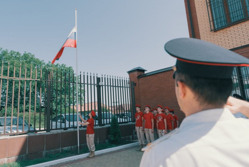 В честь Дня России в Отделении МВД России по Лескенскому району прошло торжественное мероприятие